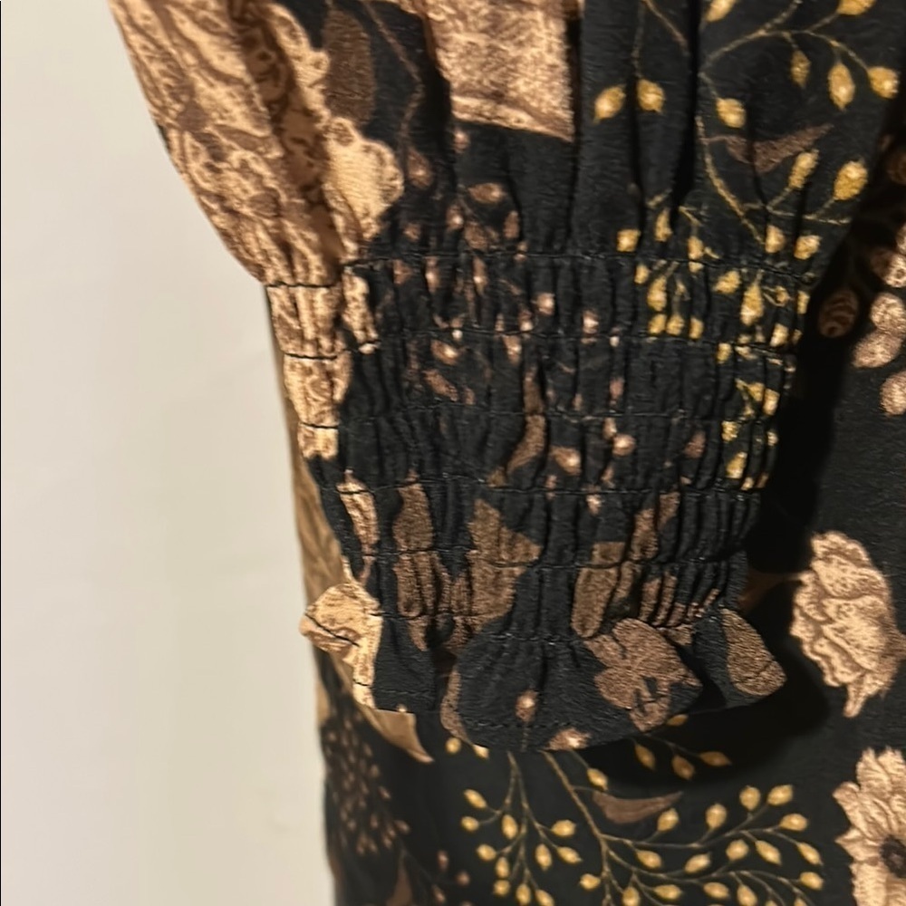 Adrianna Papell Floral Top Tunic Long Sleeve Size X Large - Picture 4 of 9